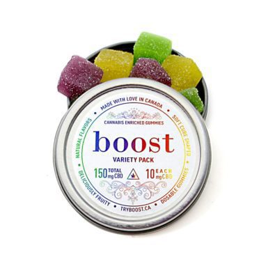 Boost – CBD Variety Pack Gummies (150mg CBD per Tin)