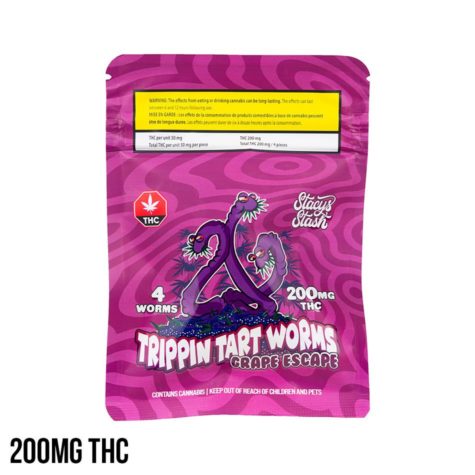 buy bud now trippin tart worms grape escape gummies 9 10 001 - Cannabis Deals In Canada