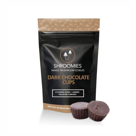 Shroomies DARK CHOCOLATE CUPS 1000MG 01 - Cannabis Deals In Canada
