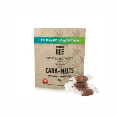 Twisted Cara-Melts 1:1 Sativa (40mg THC / 40mg CBD)