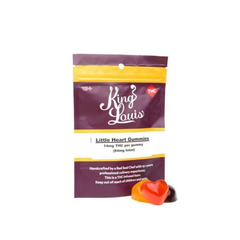 King Louis Small Heart Gummies 84mg THC 02 - Cannabis Deals In Canada