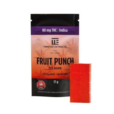 Twisted Jelly Bomb Fruit Punch (80mg THC)